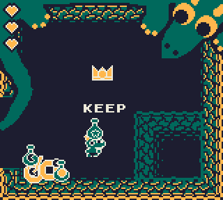 throwing an item into the hole will make it fall